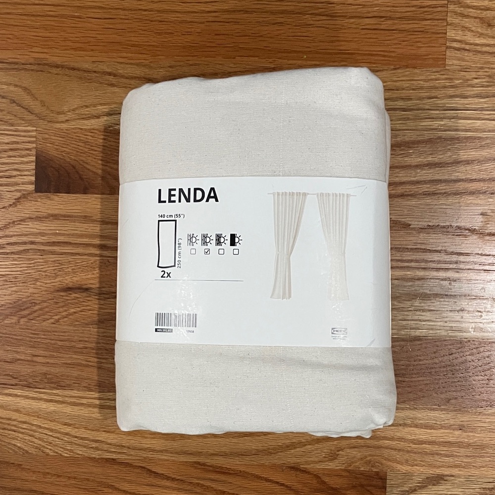 Lenda Off White Curtains 2